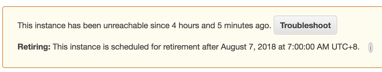 “AWS EC2 Retiring: This instance is scheduled for retirement”